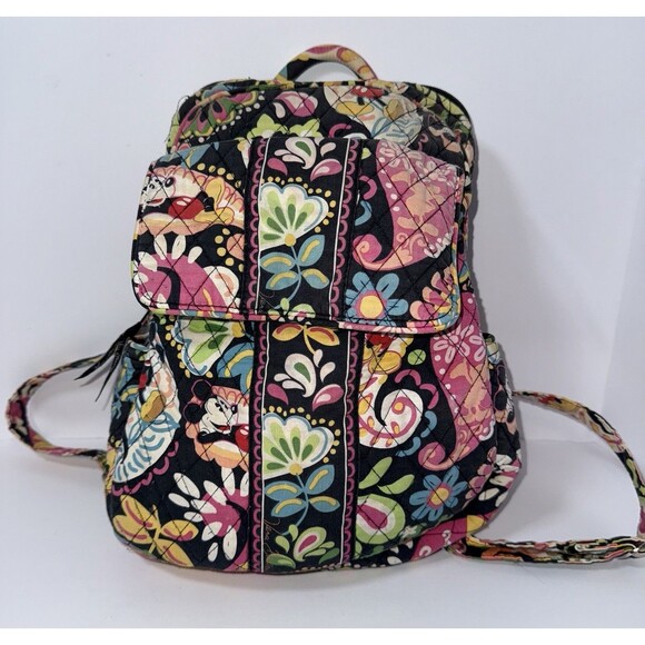 VERA BRADLEY Disney Parks Authentic Midnight Mickey Minnie Retired Backpack - Picture 1 of 12